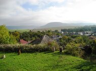 Panoramatický výhľad z fary na obec Drienčany a jej okolie